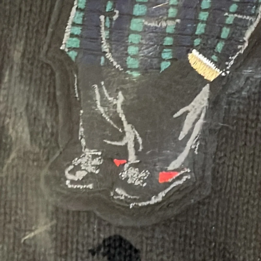 Polo Ralph Lauren Alsten Martini Bear Throw Blanket 54”x72” black cotton new